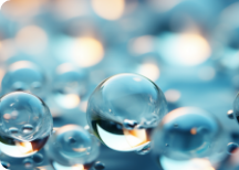 Gouttes d'eau vues de près